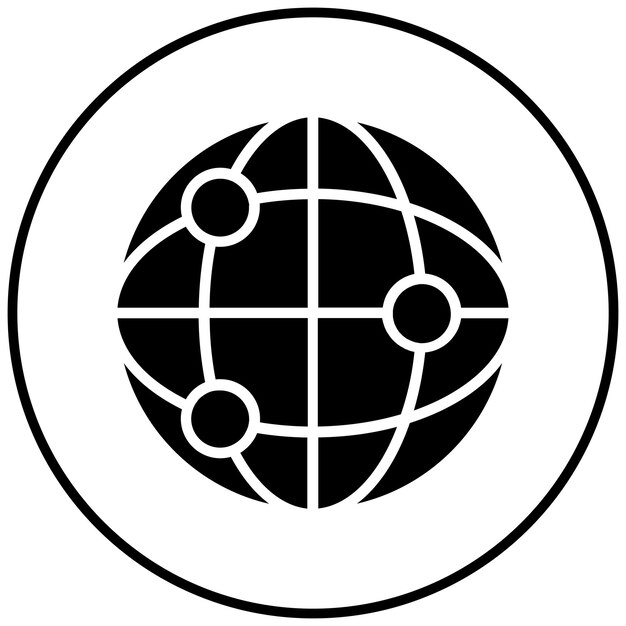 Икона векторных соединений может быть использована для сетевого набора икон