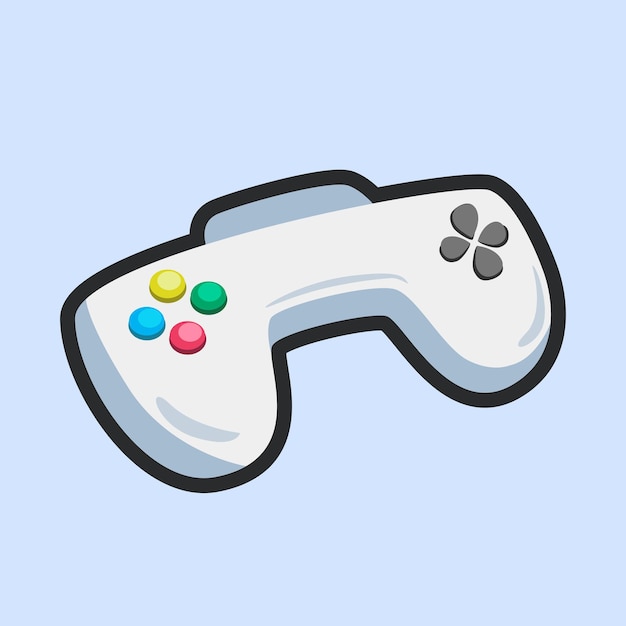 console-controller met een vlakke vectorontwerp