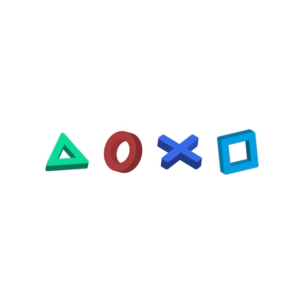 Console game stick button icon symbol