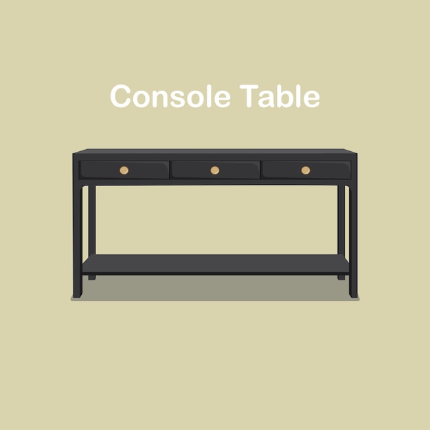 Vector console tafel