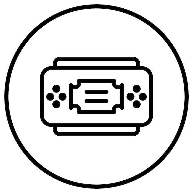 Vector console vector icon design illustration