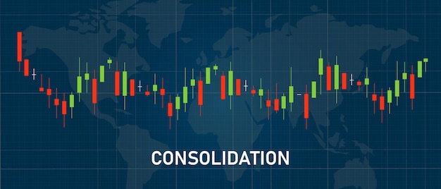 consolidation candle stick pattern in stock market exchange indicator of resistance technical