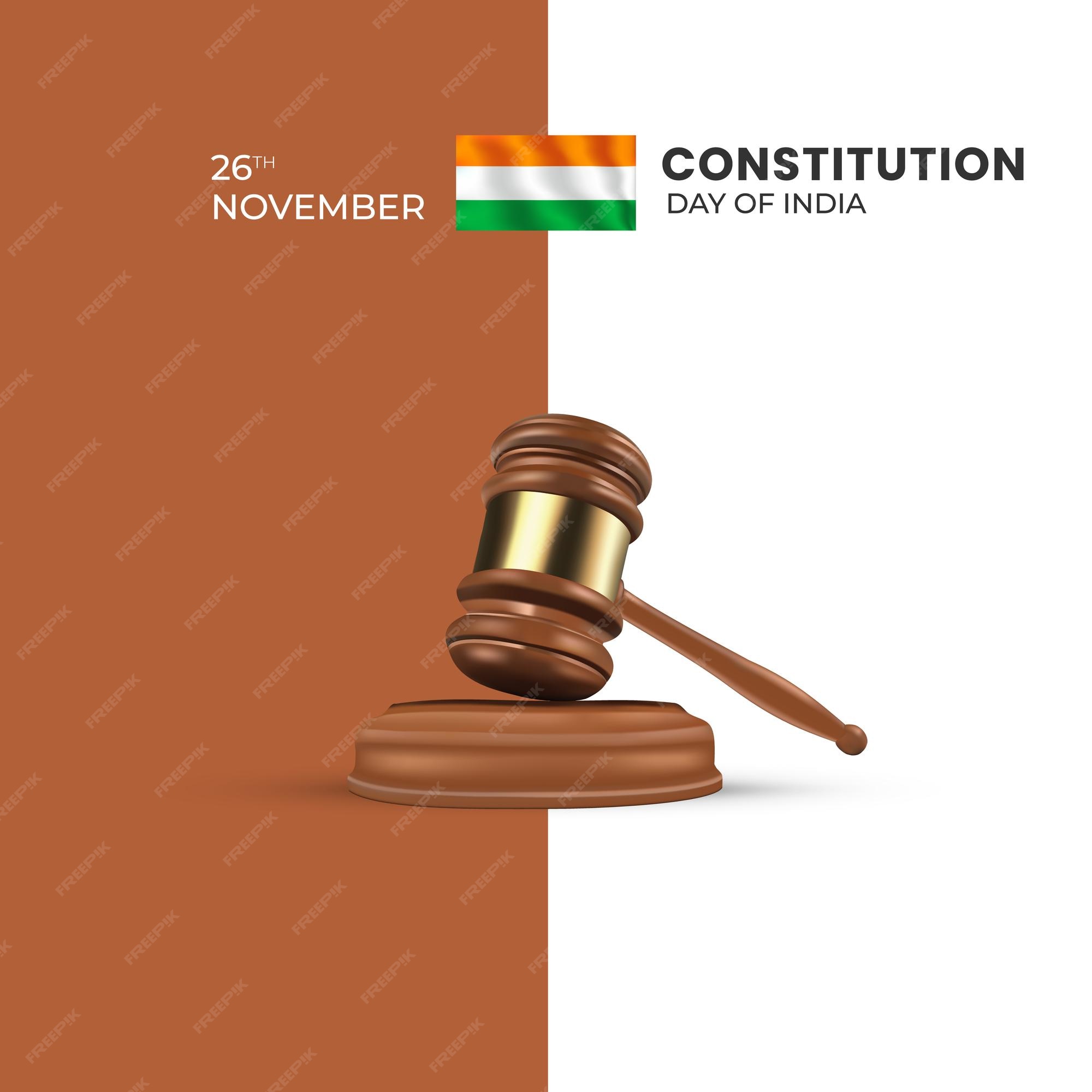 Premium Vector Constitution day of india and national constitution day