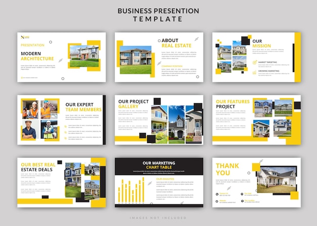 Construction and architecture project overview powerpoint presentation slides design set template