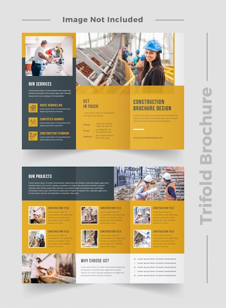 Construction brochure template