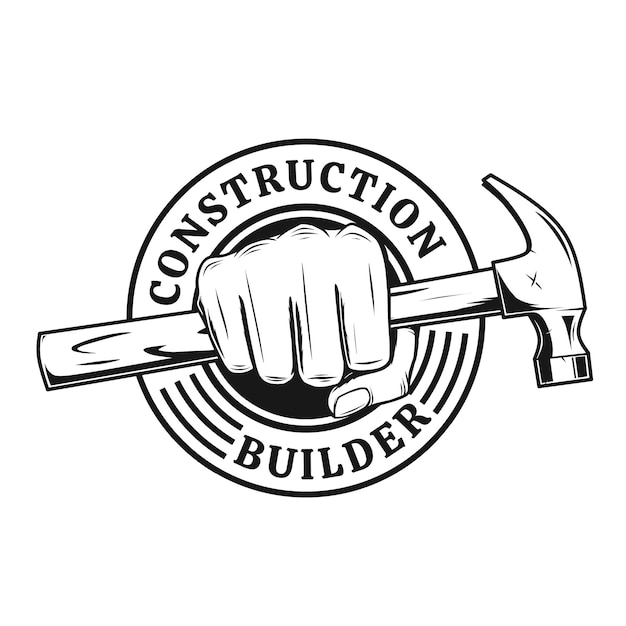 Construction builder logo design