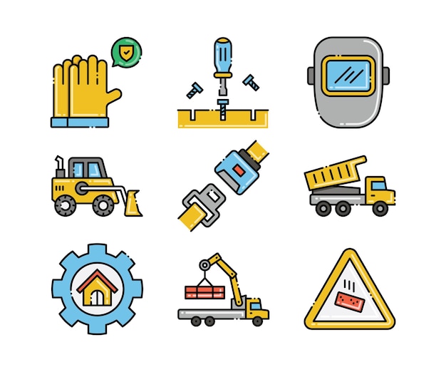 Construction Building Icon Vector