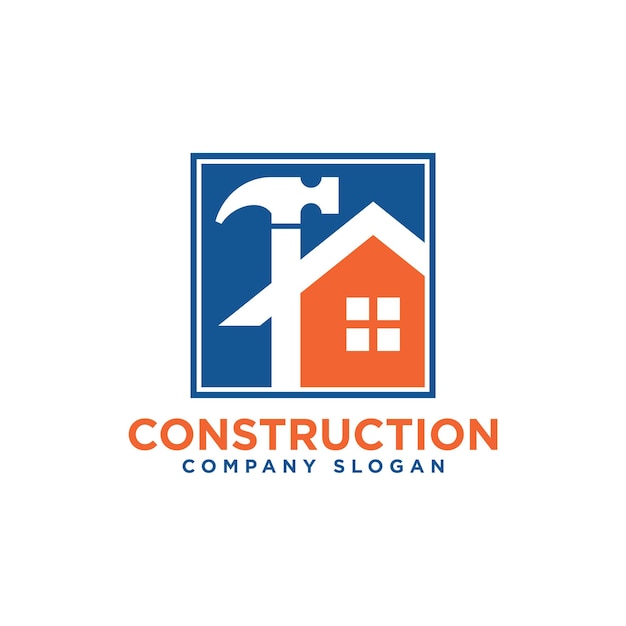 Construction building logo icon design vector template