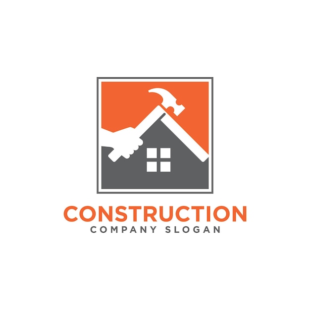 Construction building logo icon design vector template