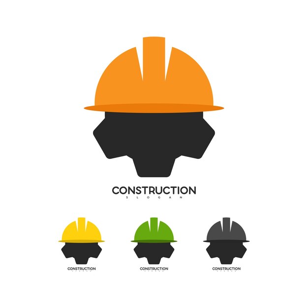 construction company logo design vector idea