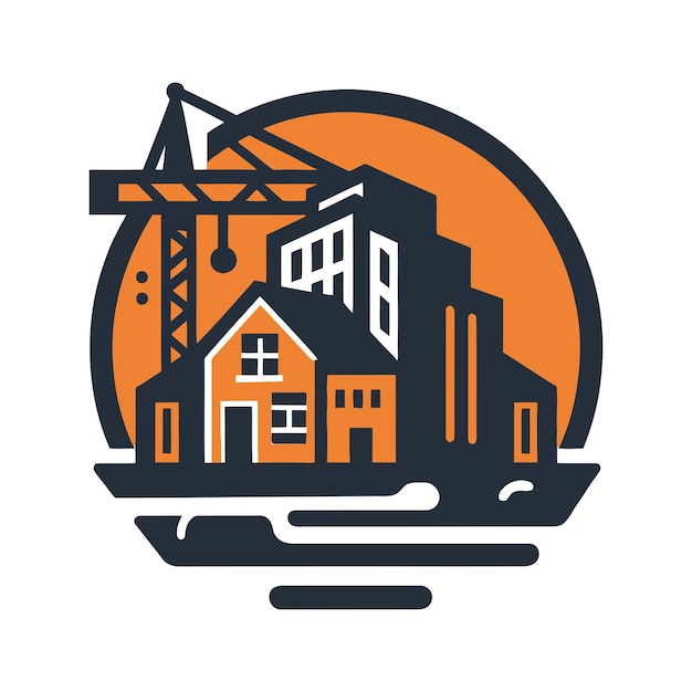 Vector construction company logo