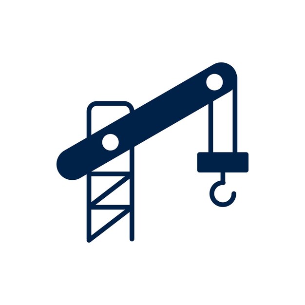 Construction crane icon vector design illustration