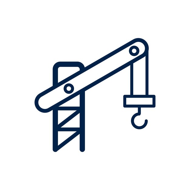 Construction crane icon vector design illustration