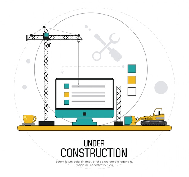 Under construction design 