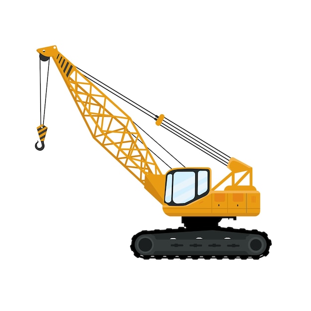 Construction equipment excavator crane