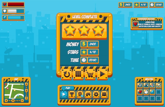 Vector construction game gui