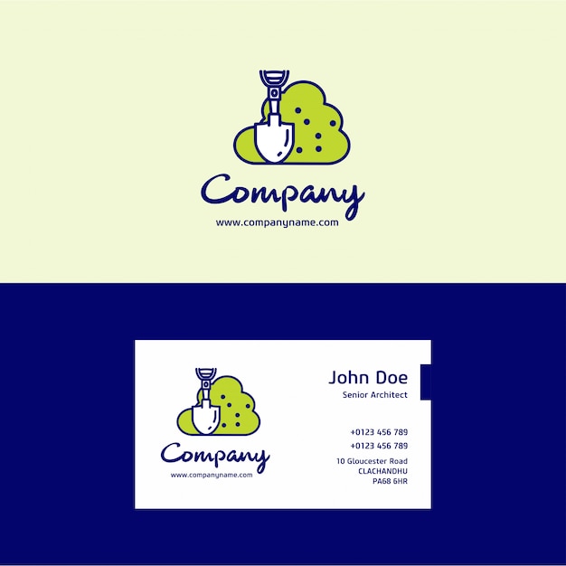 Construction Green Logo and Card