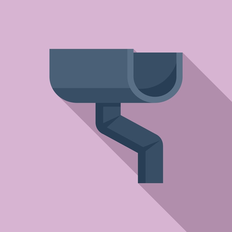 Vector construction gutter icon flat illustration of construction gutter vector icon for web design