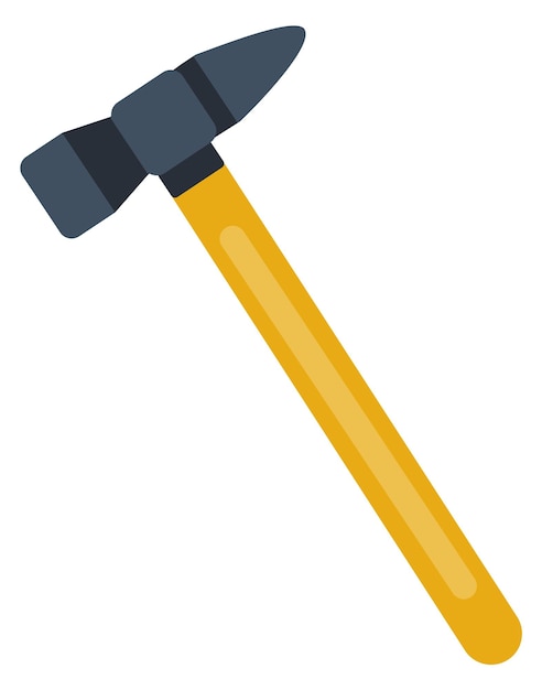 Construction hammer icon Woodwork tool Carpenter symbol