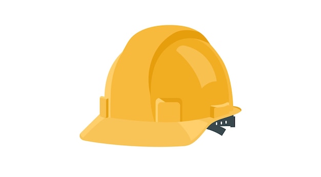 construction helmet isolated vector illustration