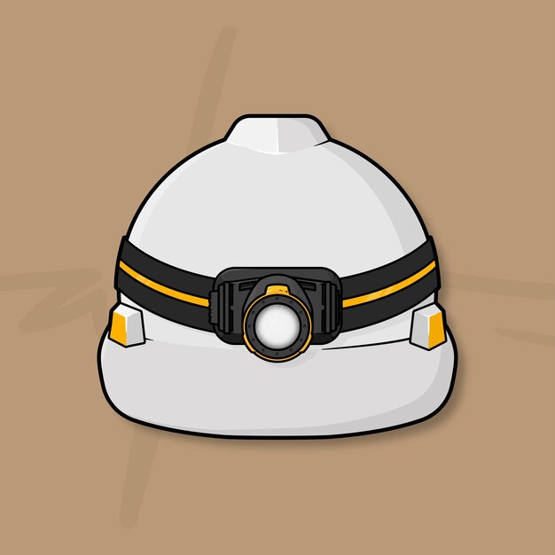 Construction Helmet With 1000 Lumens Headlamp For Underground