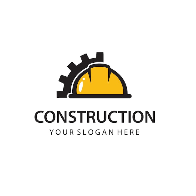 construction icon with helmet and gear