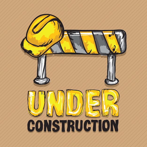 Construction icons (hard cap traffic sign)