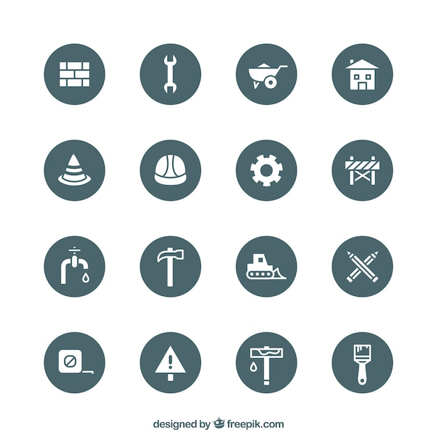 Vector construction icons