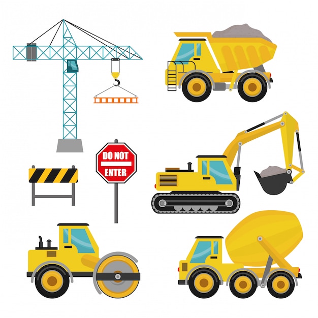 Vector under construction illustration