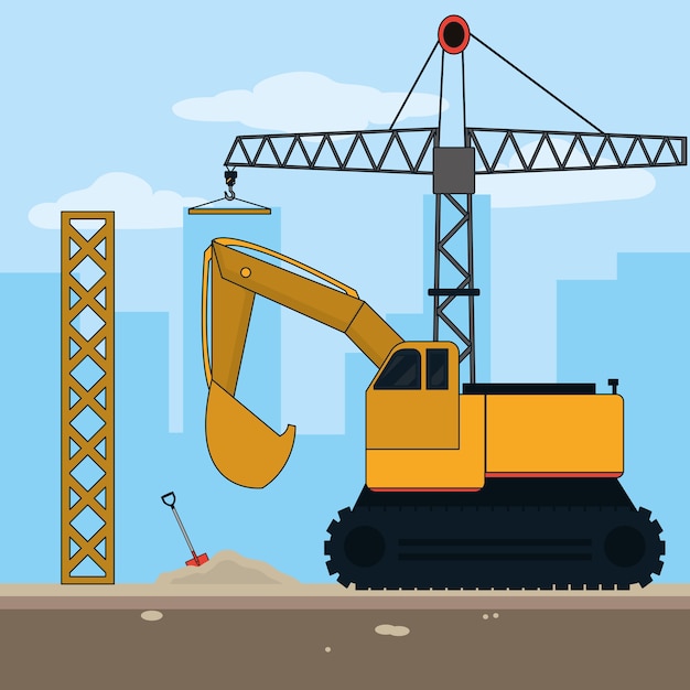 Vector construction industry concept