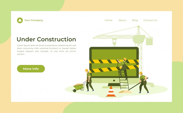 Under Construction Landing Page