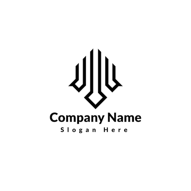 Construction logo black and white