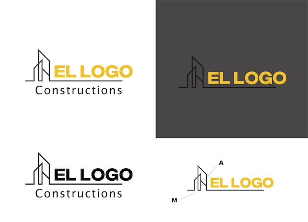 Vector construction logo company