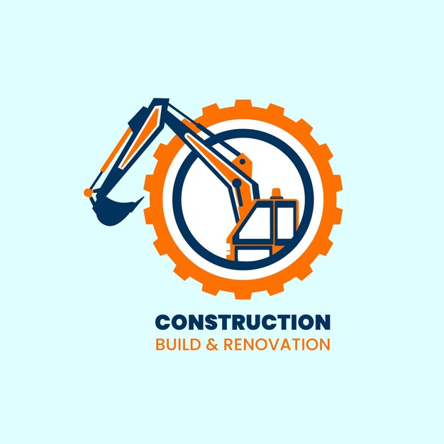 Vector construction logo design vector editable