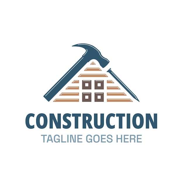 Vector construction logo design