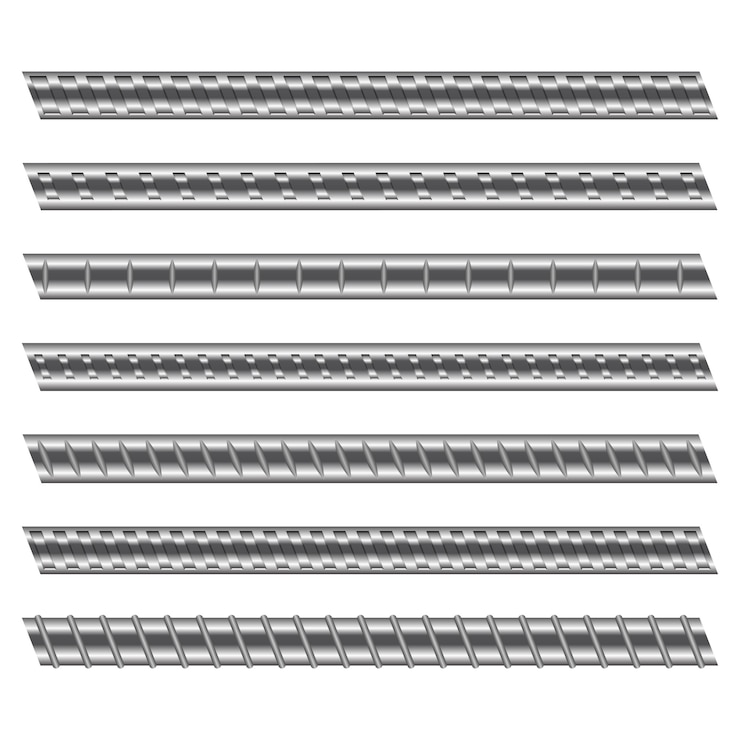 Vector construction reinforced steel   illustration  on white background