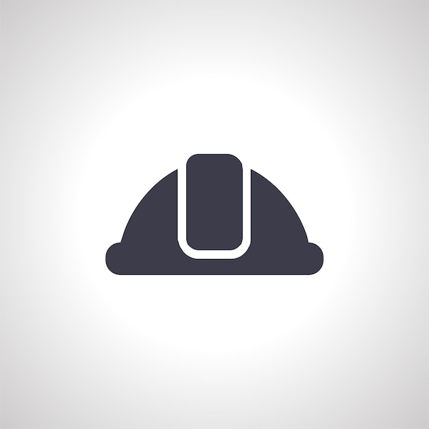 construction safety helmet isolated icon