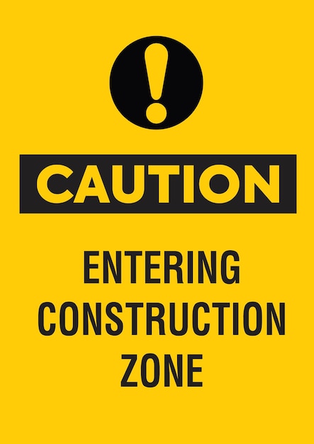 Construction signs