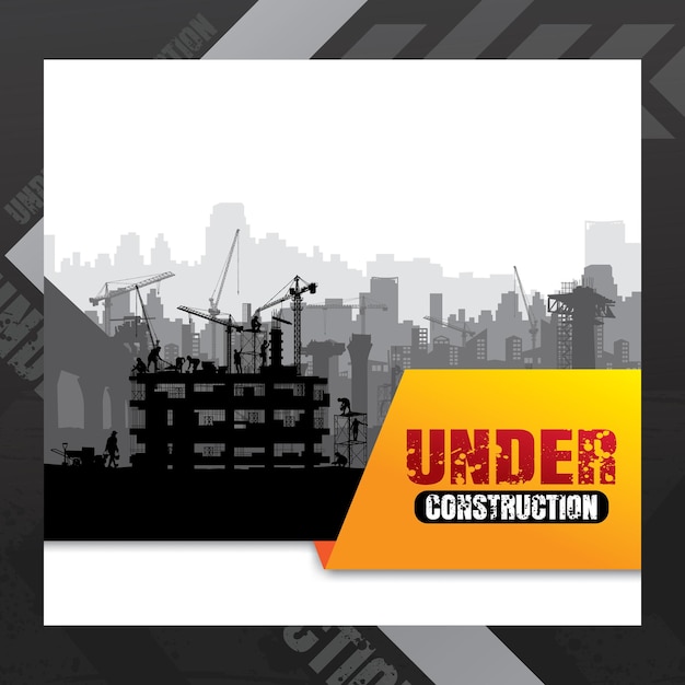 Vector construction silhouette vector background labour day background