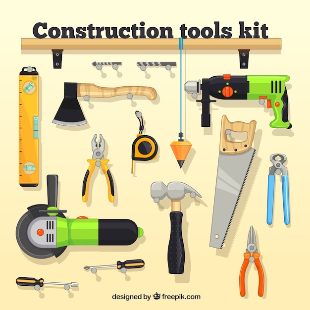 Vettore tool kit di costruzione