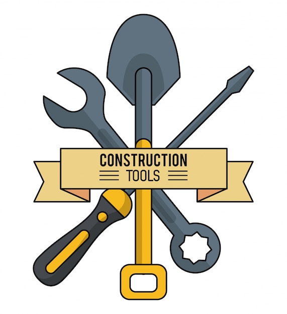 Construction tools background