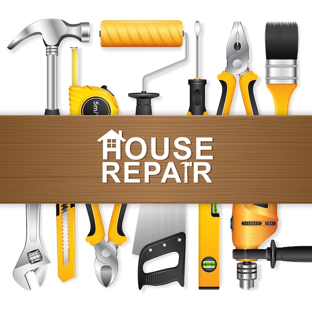 Construction tools for home repair