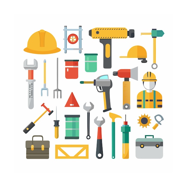 Construction and Tools Icons set