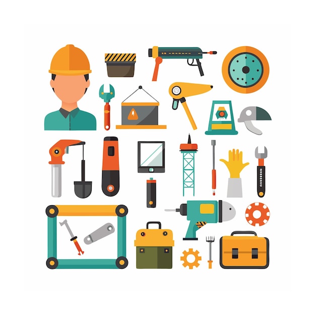Construction and Tools Icons set