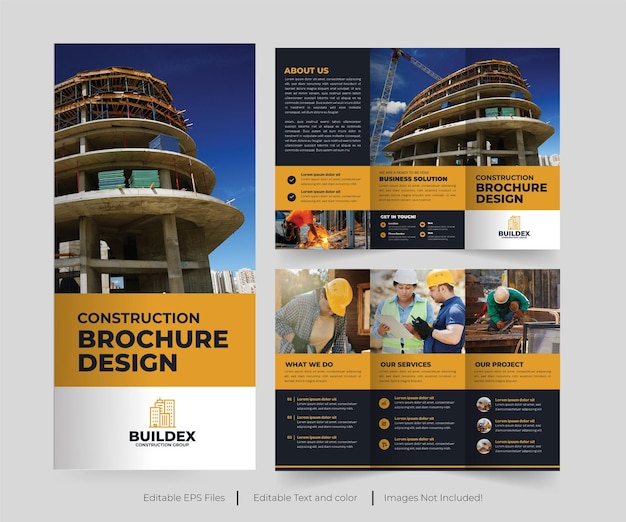 Construction Trifold Brochure