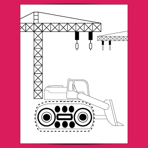 子供のための建設車両の着色のページ