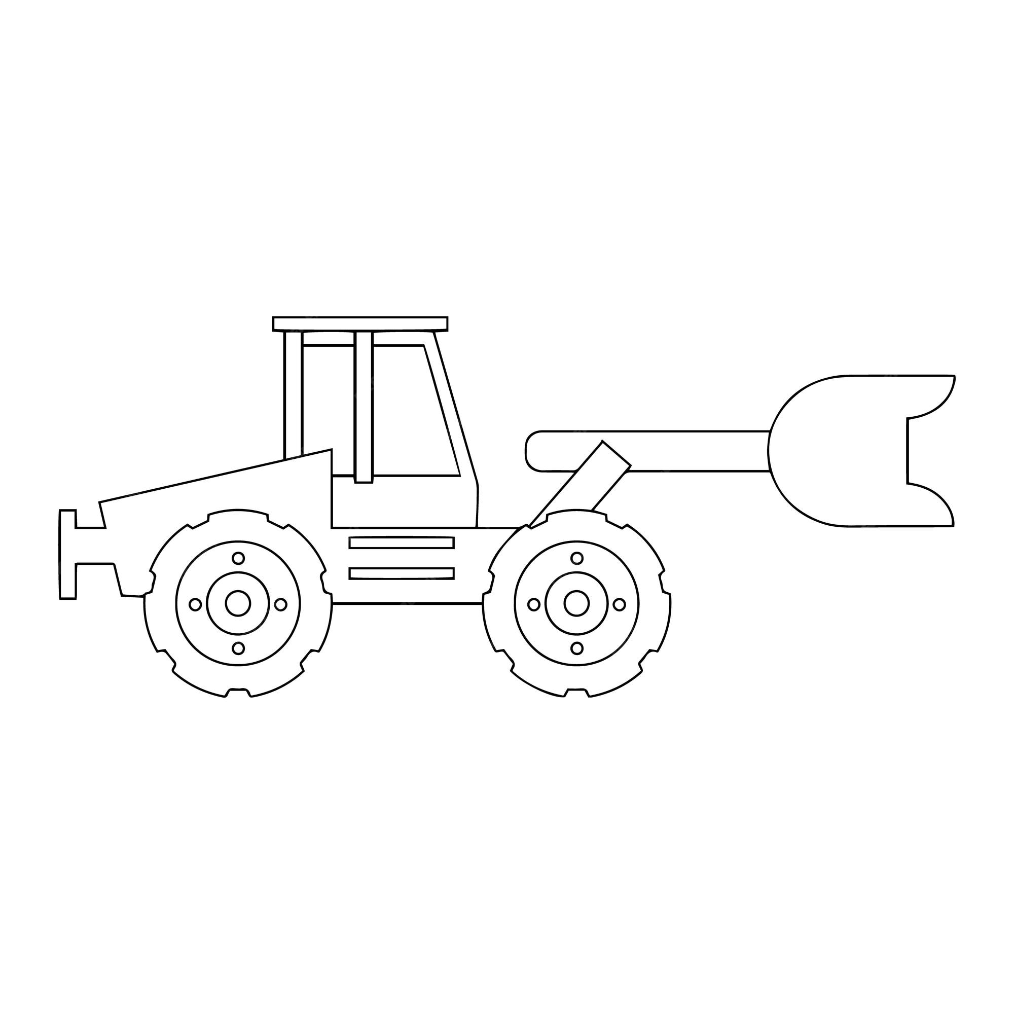 Premium Vector  Construction machine coloring pages for kids