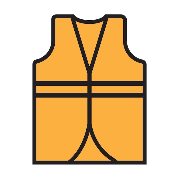 Construction worker vest icon