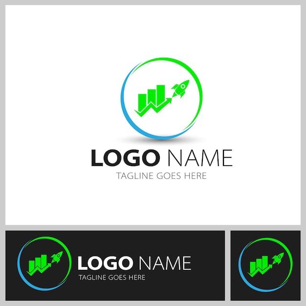 Проконсультируйтесь по маркетингу и финансовому векторному дизайну логотипа