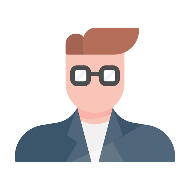 Vector consultant male flat illustration